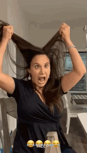 hair pulling sex gif|HAIR.